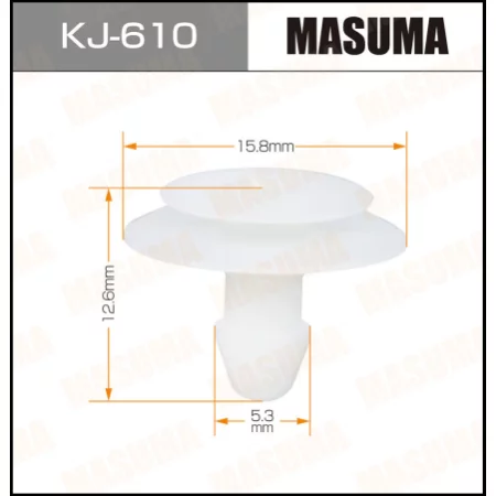 Клипса пластиковая Masuma, KJ-610