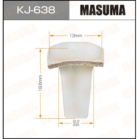 Клипса пластиковая Masuma, KJ-638