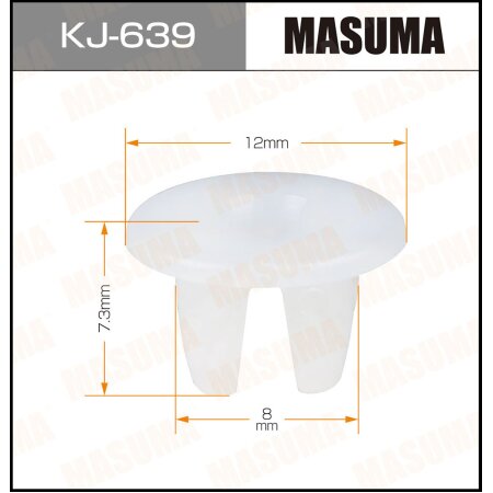 Клипса пластиковая Masuma, KJ-639
