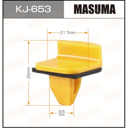 Клипса пластиковая Masuma, KJ-653