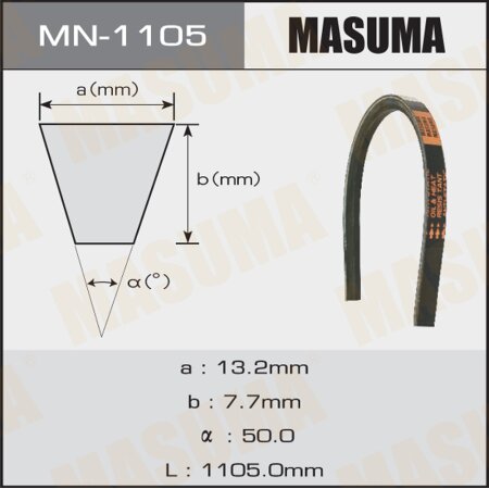 Ремень привода навесного оборудования Masuma  13x1105, MN-1105