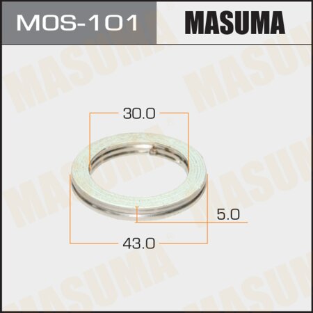 Кольцо уплотнительное глушителя Masuma 30х43 уп. 20шт, MOS-101