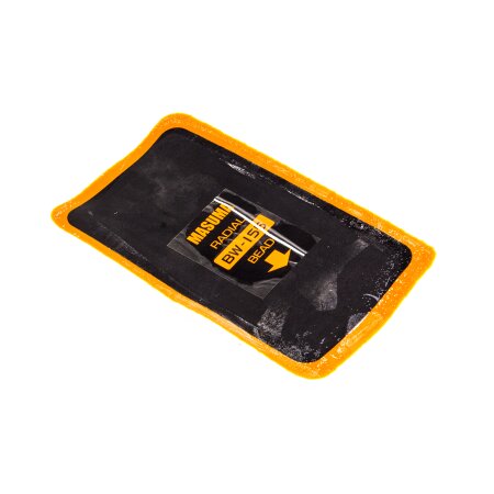 Заплатка MASUMA для ремонта шин, холодная или горячая вулканизация, один слой корда, 90х155mm, BW-155