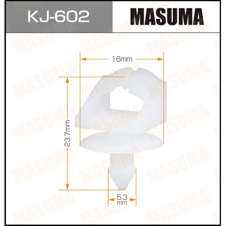 Клипса пластиковая Masuma, KJ-602