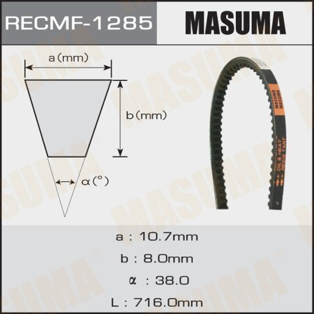 Ремень клиновой Masuma, 10x716 мм, 1285