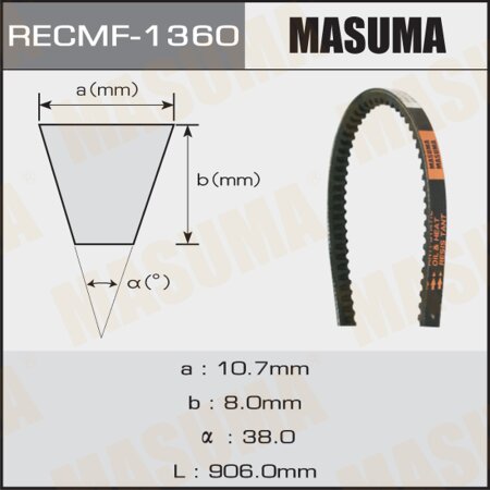 Ремень привода навесного оборудования Masuma, 10x906 мм, 1360