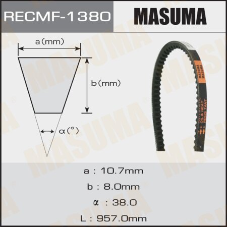 Ремень клиновой Masuma, 10x957 мм, 1380
