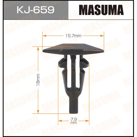 Клипса пластиковая Masuma, KJ-659