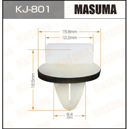 MASUMA KJ-801, Клипса пластиковая Masuma. Бренд автозапчастей №1 в России