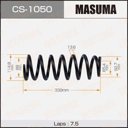 Пружина подвески Masuma, CS-1050