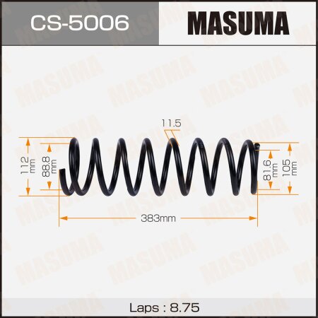 Пружина подвески Masuma, CS-5006