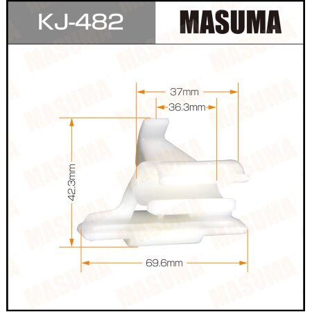 Клипса пластиковая Masuma, KJ-482