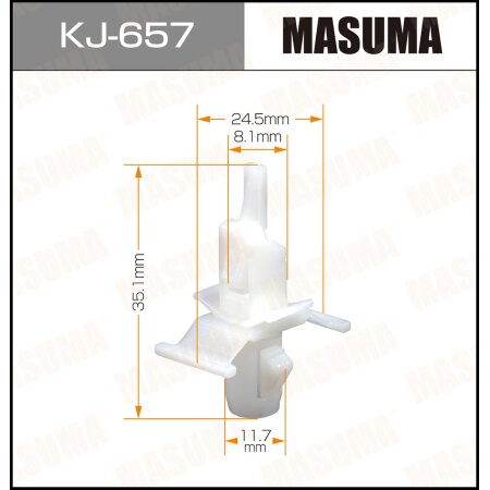 Клипса пластиковая Masuma, KJ-657
