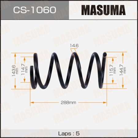 Пружина подвески Masuma, CS-1060