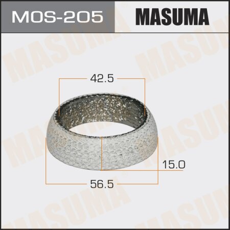 Кольцо уплотнительное глушителя Masuma 42.5x56.5x15, MOS-205