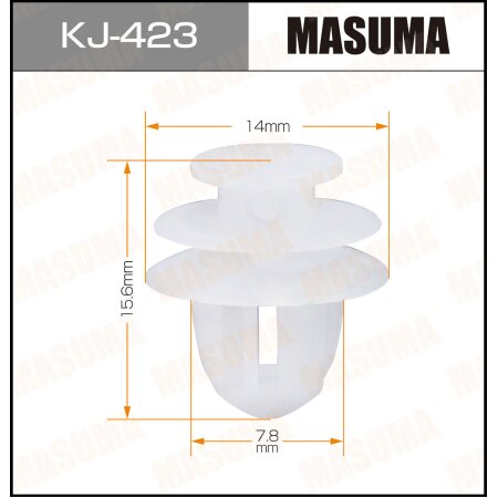 Клипса пластиковая Masuma, KJ-423