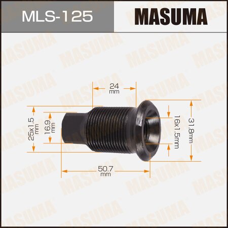Футорка колесная M25x1.5(L), M16x1.5(L) Masuma, MLS-125