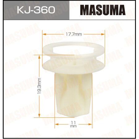 Клипса пластиковая Masuma, KJ-360