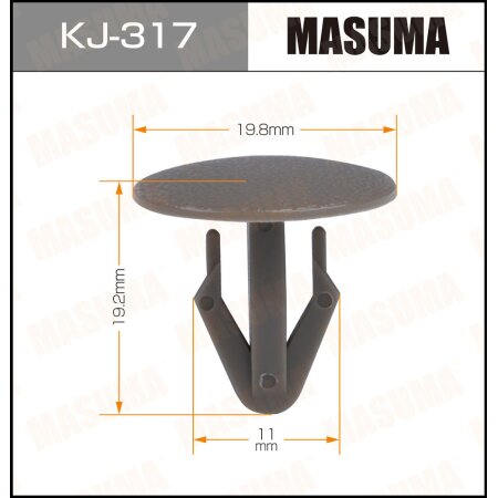Клипса пластиковая Masuma, KJ-317
