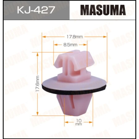 Клипса пластиковая Masuma, KJ-427