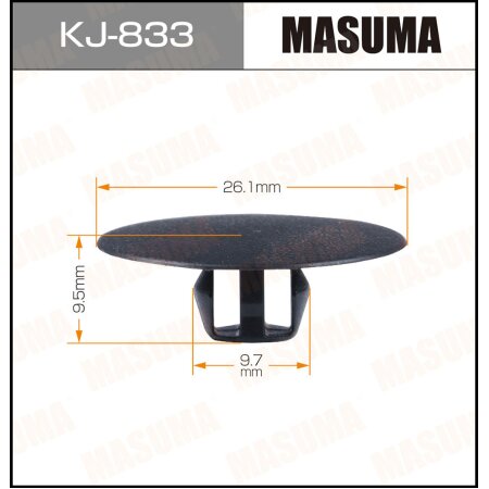 Клипса пластиковая Masuma, KJ-833