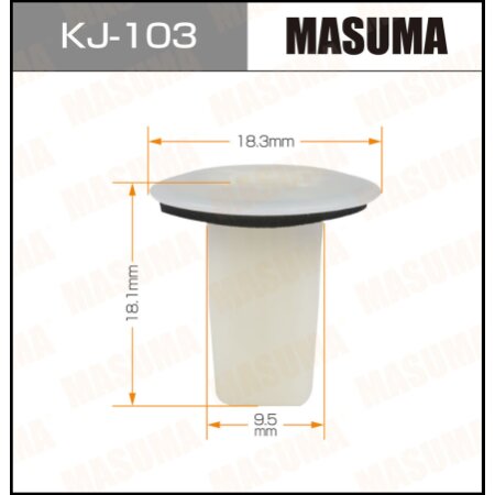 Клипса пластиковая Masuma, KJ-103
