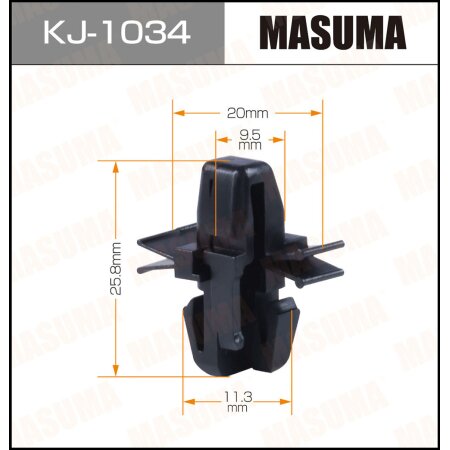 Клипса пластиковая Masuma, KJ-1034