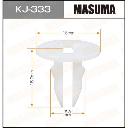 Клипса пластиковая Masuma, KJ-333