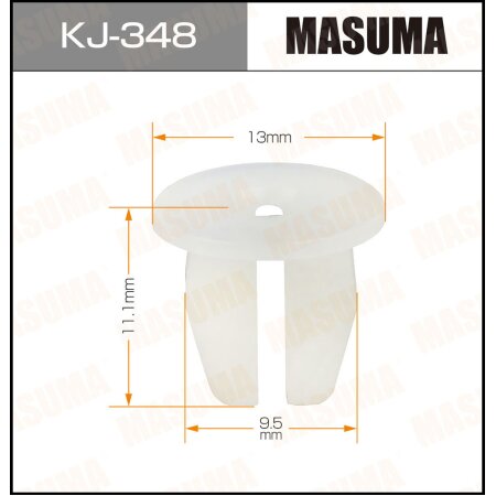 Клипса пластиковая Masuma, KJ-348