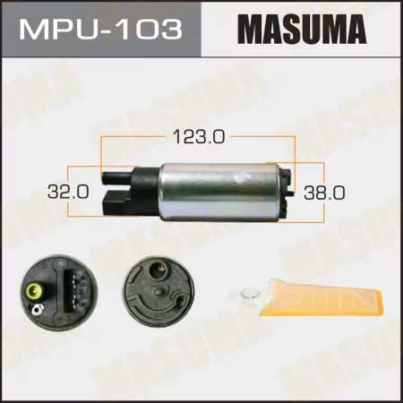 Насос топливный Masuma (сетка в комплекте MPU-002), графитовый коллектор, MPU-103