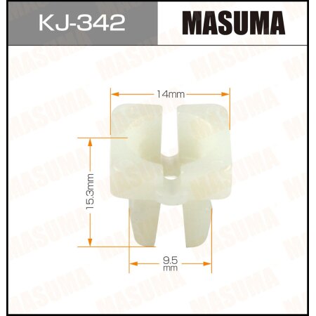 Клипса пластиковая Masuma, KJ-342