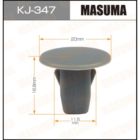 Клипса пластиковая Masuma, KJ-347