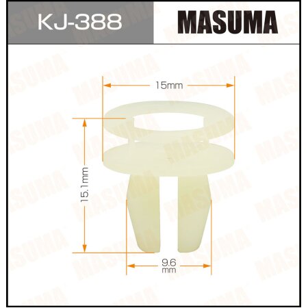 Клипса пластиковая Masuma, KJ-388