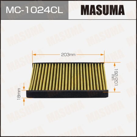 Фильтр салонный Masuma угольный, MC-1024CL