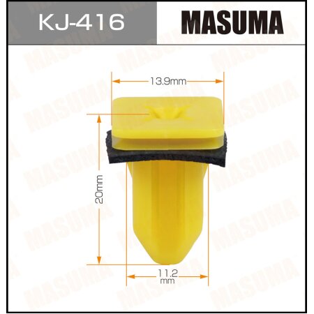 Клипса пластиковая Masuma, KJ-416