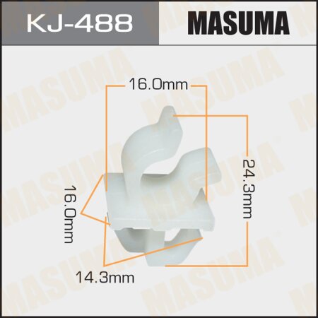 Клипса пластиковая Masuma, KJ-488