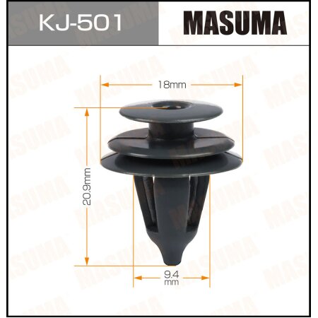 Клипса пластиковая Masuma, KJ-501