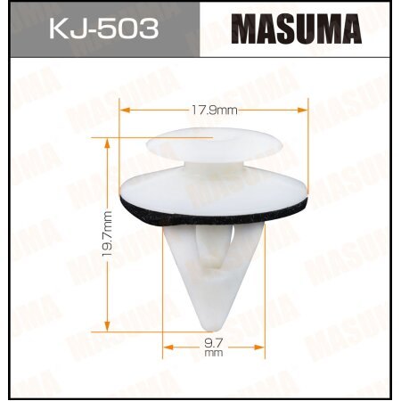 Клипса пластиковая Masuma, KJ-503