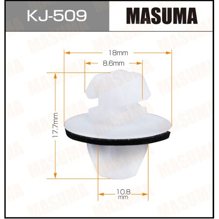 Клипса пластиковая Masuma, KJ-509