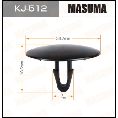 Клипса пластиковая Masuma, KJ-512