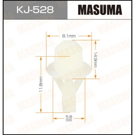 Клипса пластиковая Masuma, KJ-528