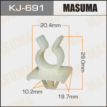 Клипса пластиковая Masuma, KJ-691
