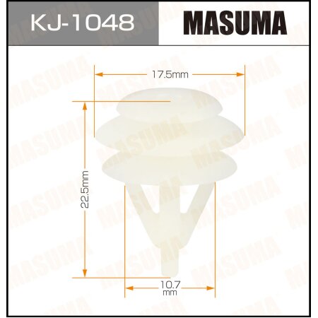 Клипса пластиковая Masuma, KJ-1048