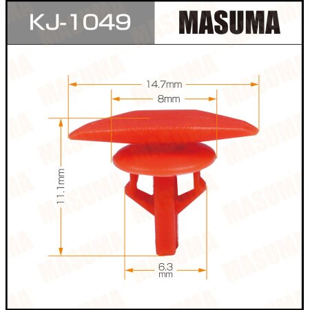 Клипса пластиковая Masuma, KJ-1049