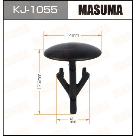 Клипса пластиковая Masuma, KJ-1055