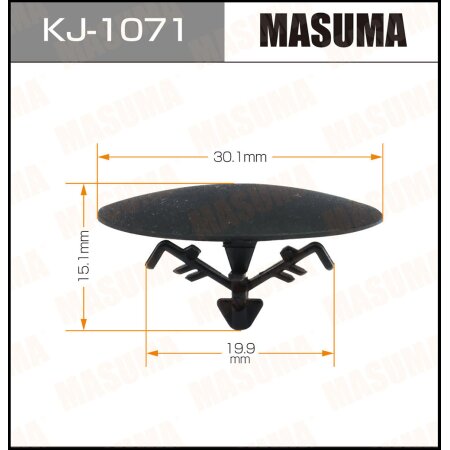 Клипса пластиковая Masuma, KJ-1071