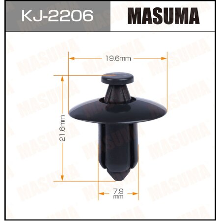 Клипса пластиковая Masuma, KJ-2206