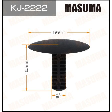 Клипса пластиковая Masuma, KJ-2222
