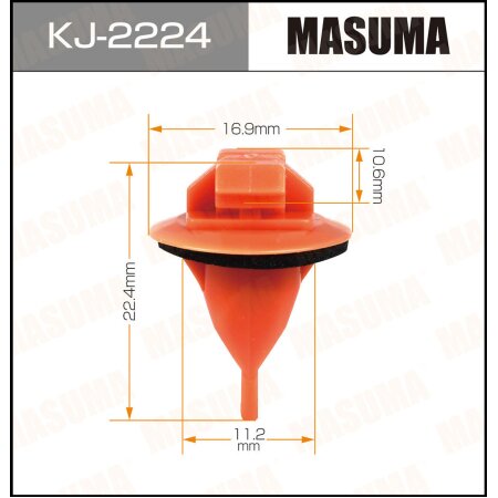 Клипса пластиковая Masuma, KJ-2224