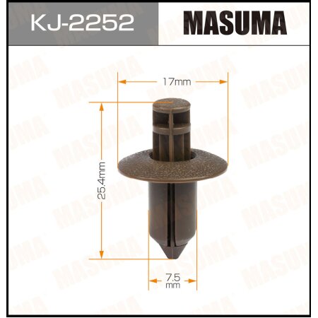 Клипса пластиковая Masuma, KJ-2252